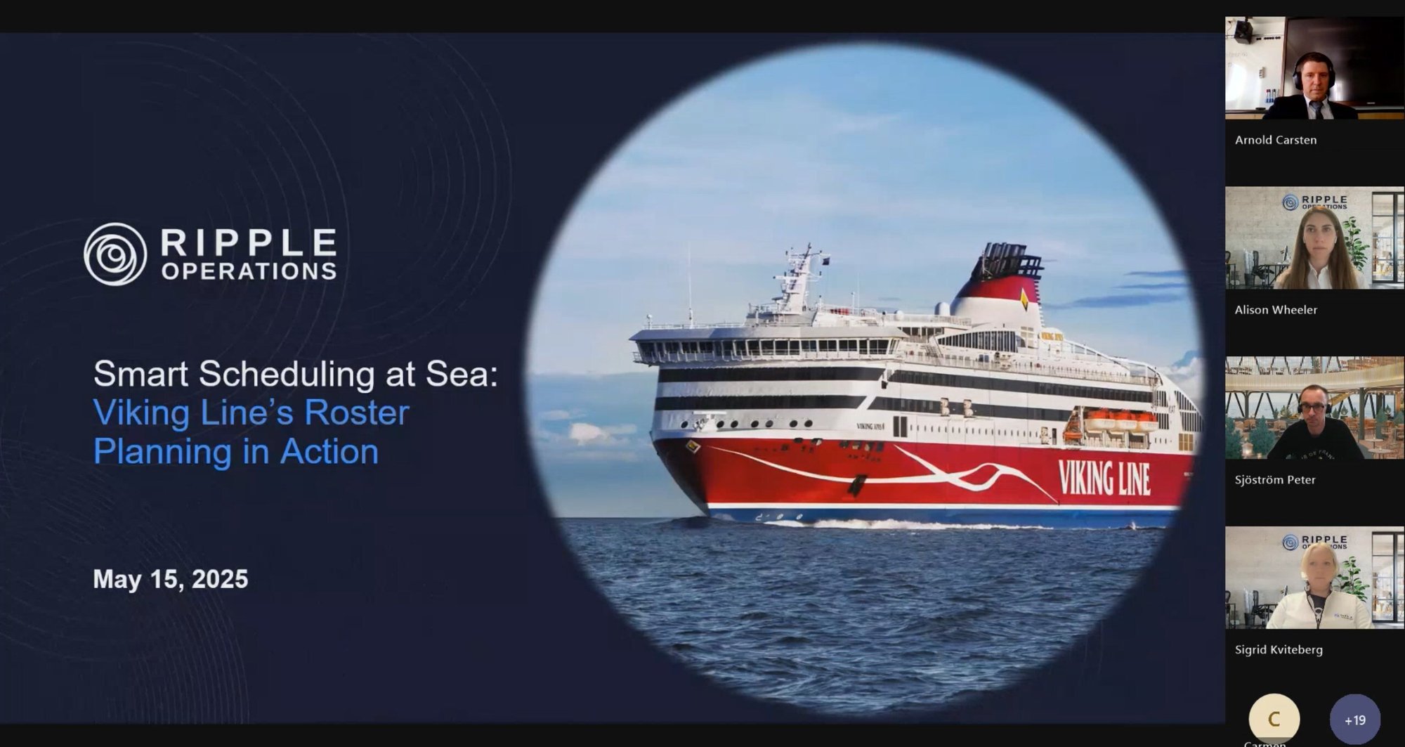 Webinar Smart Scheduling at Sea
